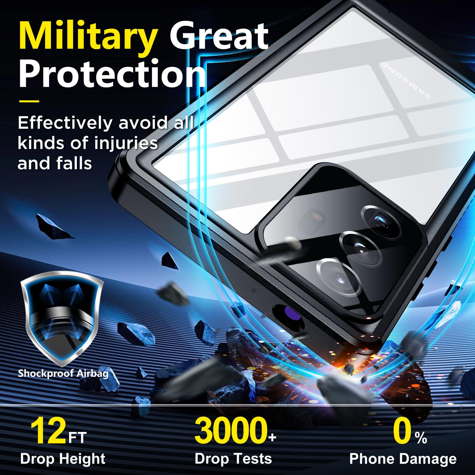 Foto 4 pulgar | Funda Spidercase Impermeable Ip68 Para Samsung Galaxy Note 20 Ultra - Venta Internacional.