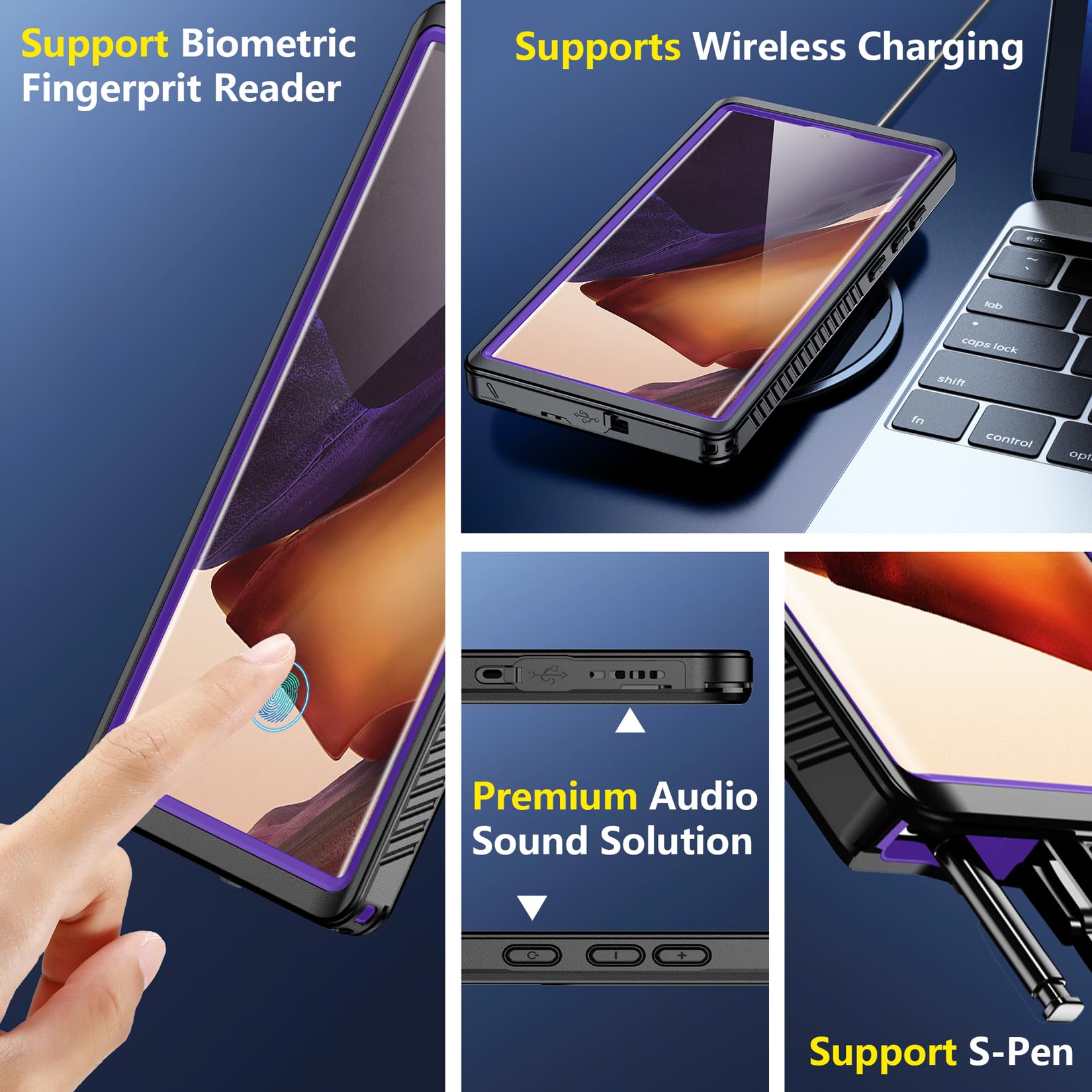 Foto 6 pulgar | Funda Spidercase Impermeable Ip68 Para Samsung Galaxy Note 20 Ultra - Venta Internacional.
