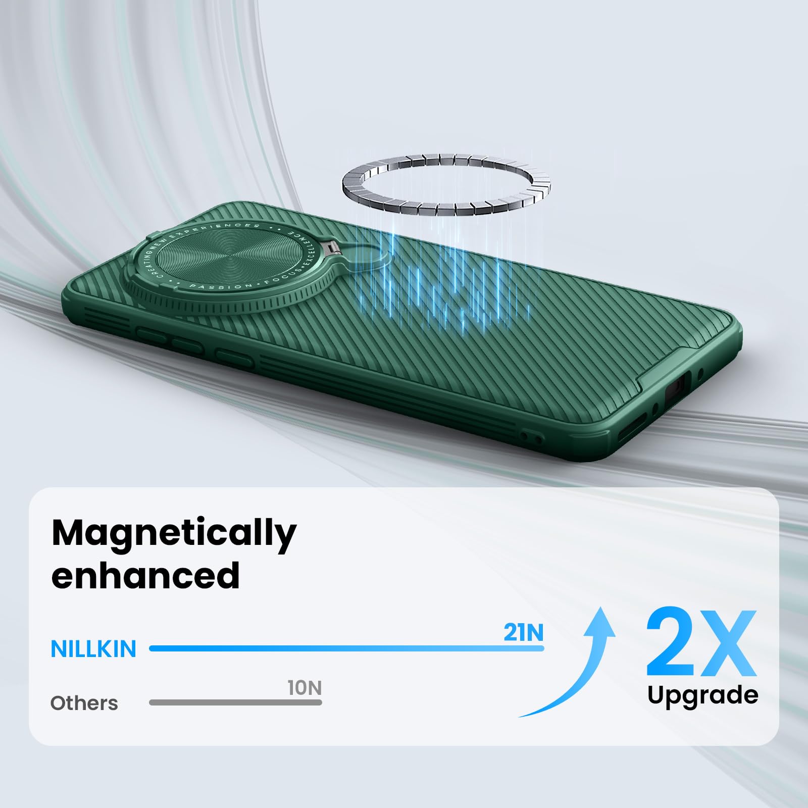 Foto 2 | Funda Magnética Nillkin Para Oneplus 13 Con Magsafe Green - Venta Internacional.