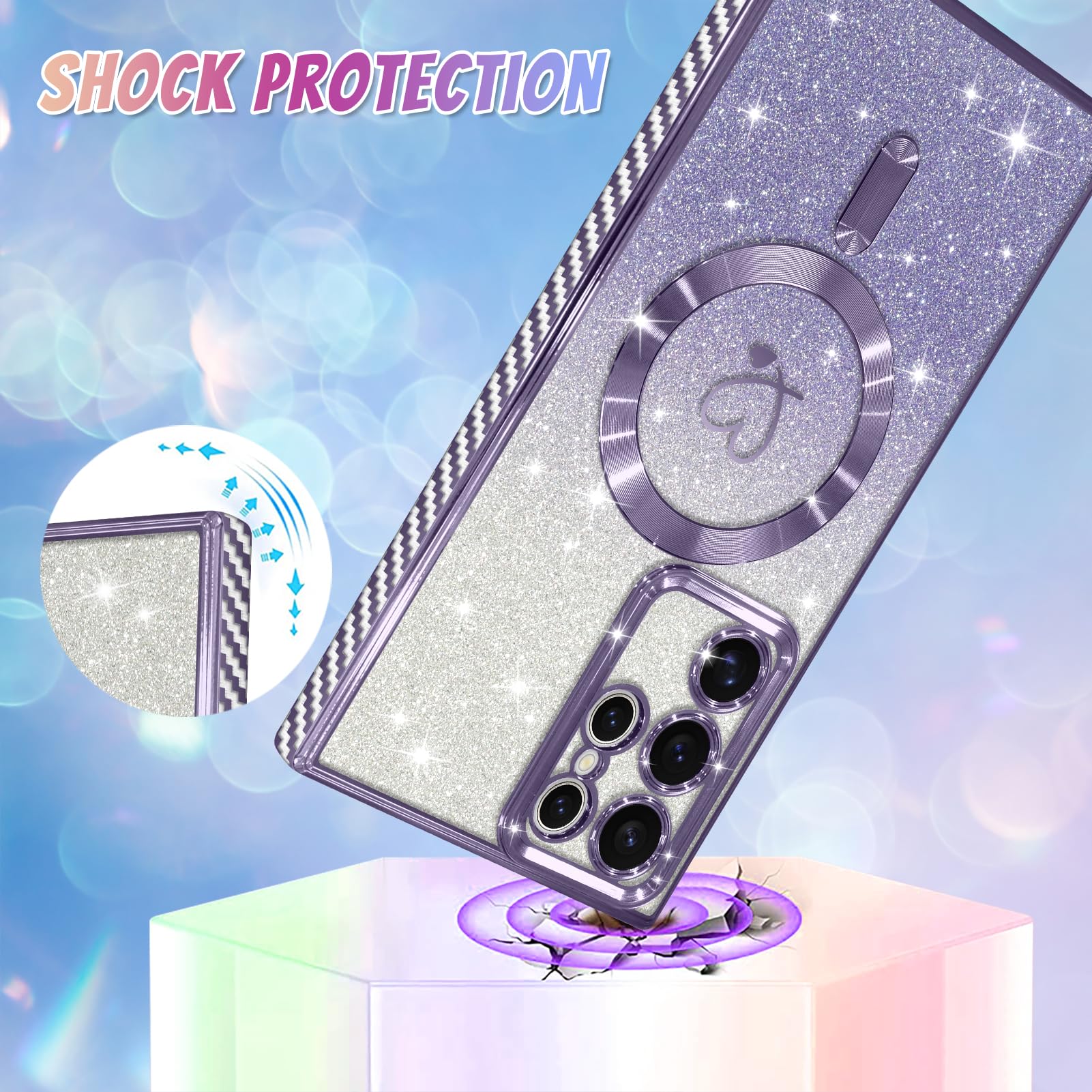 Foto 4 pulgar | Funda De Teléfono Bonoma Compatible Con Samsung Galaxy S22 Ultra - Venta Internacional.