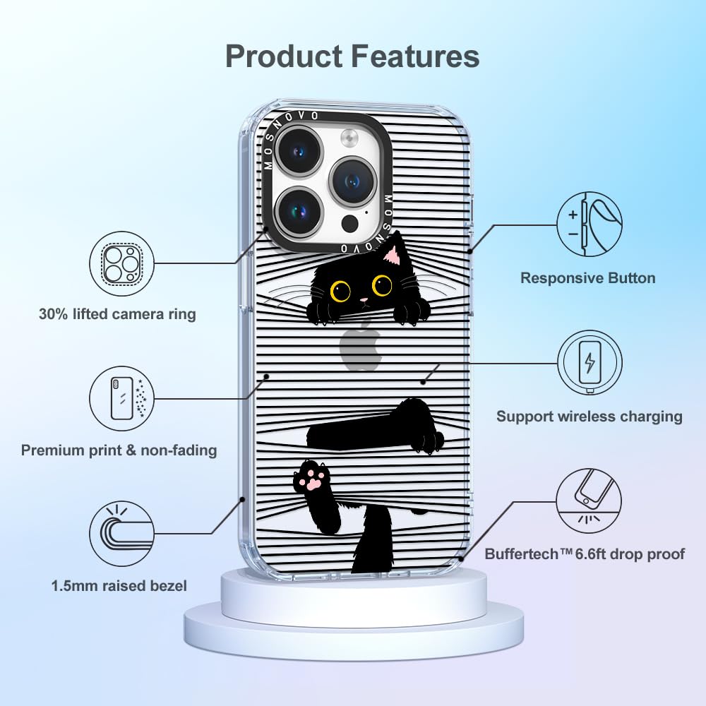 Foto 7 pulgar | Funda De Teléfono Mosnovo Para Iphone 14 Pro Buffertech 2m Drop Clear - Venta Internacional.