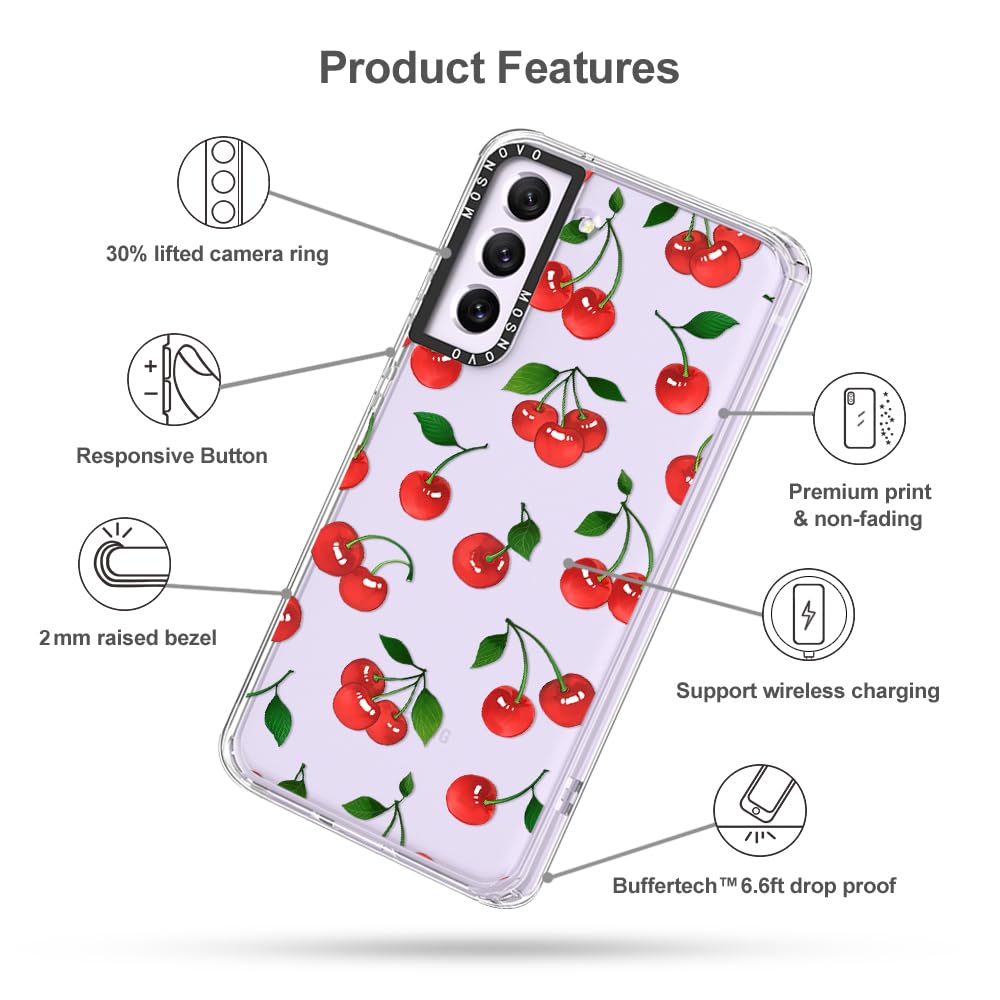 Foto 7 pulgar | Funda De Teléfono Mosnovo Para Samsung Galaxy S21 Fe Cute Cherry - Venta Internacional.