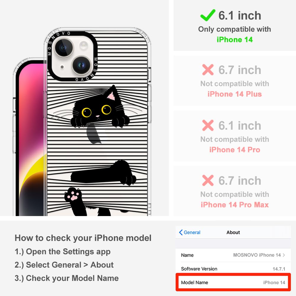 Foto 2 | Funda De Teléfono Mosnovo Para Iphone 14 Buffertech 2m Drop Clear - Venta Internacional.
