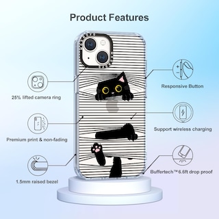 Foto 6 | Funda De Teléfono Mosnovo Para Iphone 14 Buffertech 2m Drop Clear - Venta Internacional.
