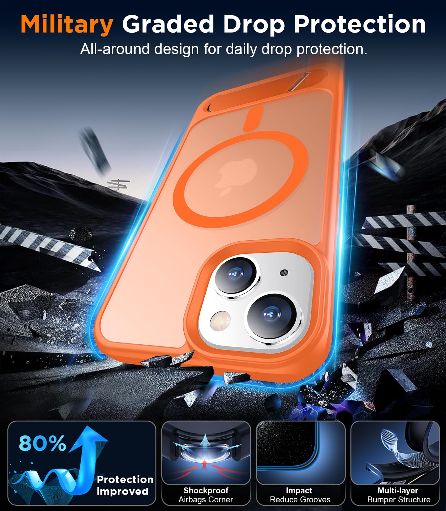 Foto 3 | Funda Magnética Temdan Compatible Con Iphone 14/13 6.1 - Venta Internacional.