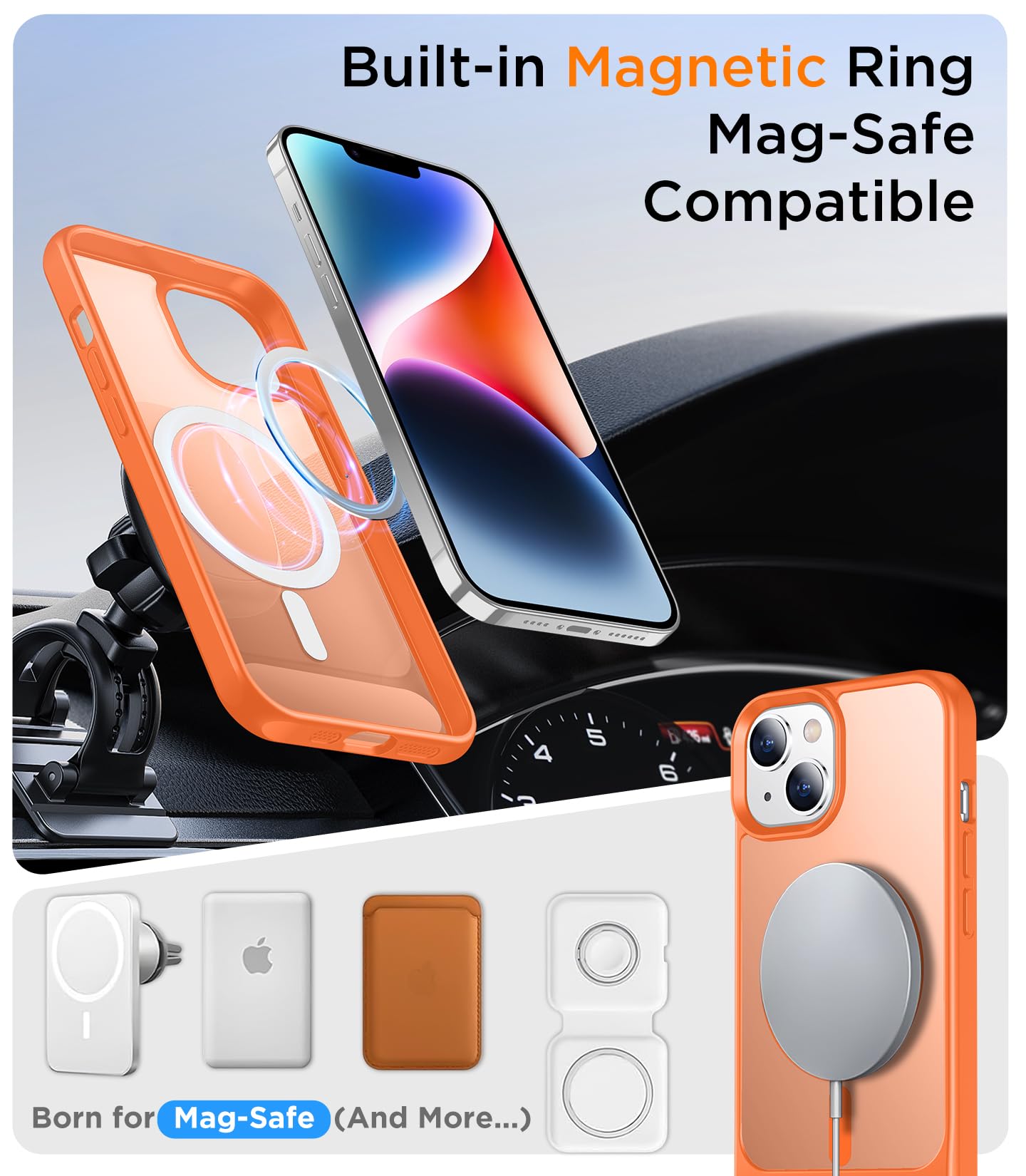 Foto 6 pulgar | Funda Magnética Temdan Compatible Con Iphone 14/13 6.1 - Venta Internacional.