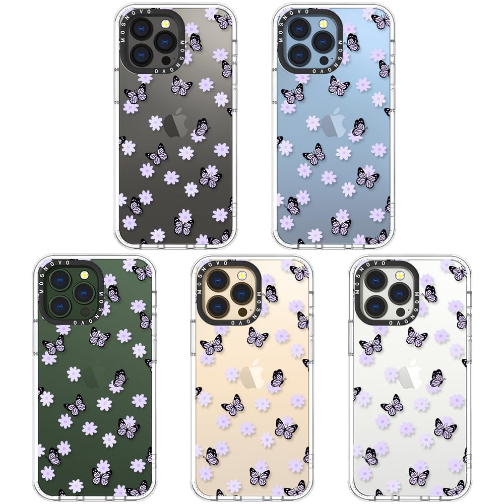 Foto 4 pulgar | Funda De Teléfono Mosnovo Para Iphone 13 Pro Lila Butterfly - Venta Internacional.