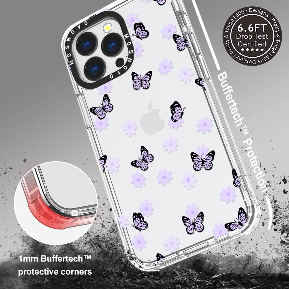 Foto 6 pulgar | Funda De Teléfono Mosnovo Para Iphone 13 Pro Lila Butterfly - Venta Internacional.
