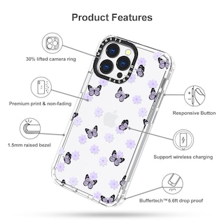Foto 6 | Funda De Teléfono Mosnovo Para Iphone 13 Pro Lila Butterfly - Venta Internacional.