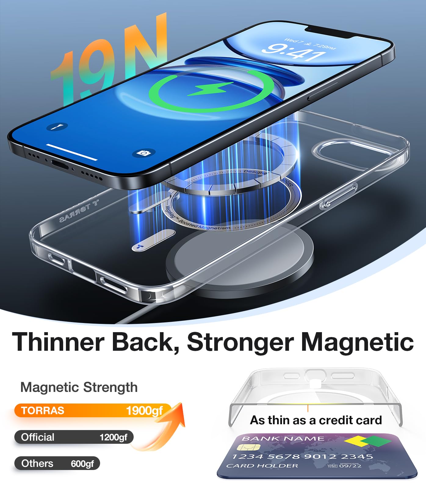 Foto 3 pulgar | Funda De Teléfono Torras Magnetic Slim Fit Para Iphone 16e De 6.1 Pulgadas - Venta Internacional.