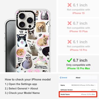 Foto 2 | Funda De Teléfono Mosnovo Para Iphone 15 Pro Max Buffertech, Tpu Transparente - Venta Internacional.