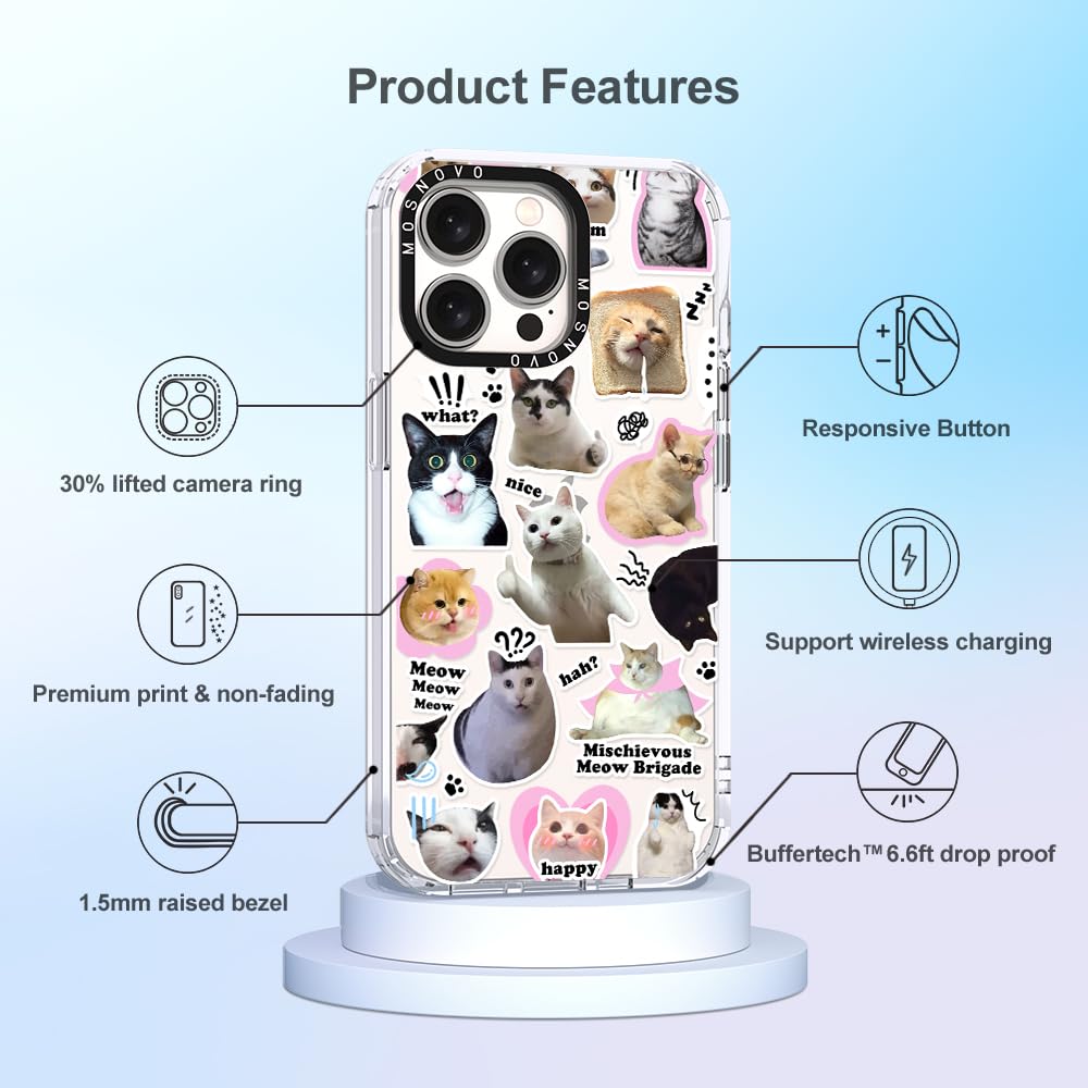 Foto 6 | Funda De Teléfono Mosnovo Para Iphone 15 Pro Max Buffertech, Tpu Transparente - Venta Internacional.