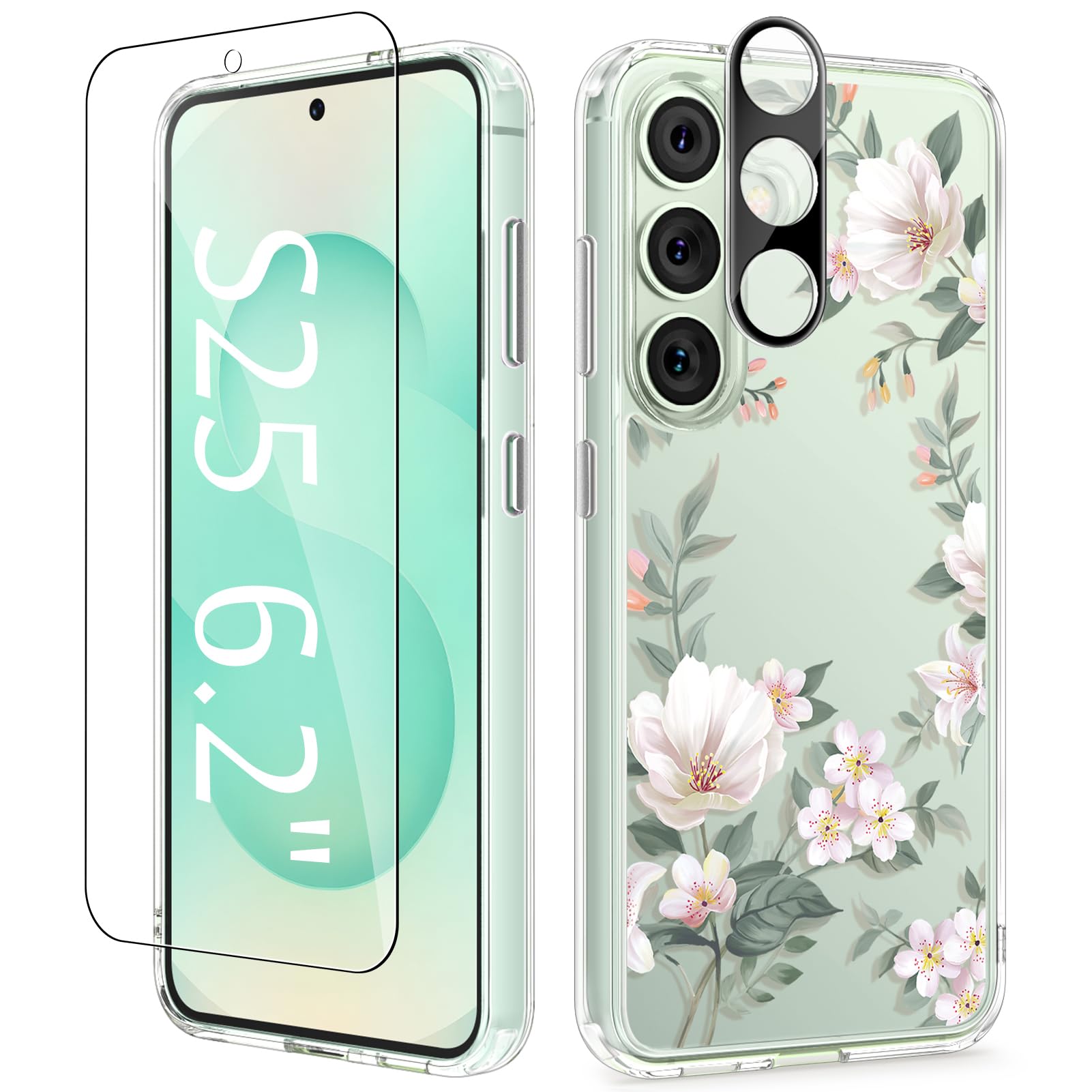 Foto 2 pulgar | Funda De Teléfono Gviewin Para Samsung Galaxy S25 Con Protector De Pantalla - Venta Internacional.