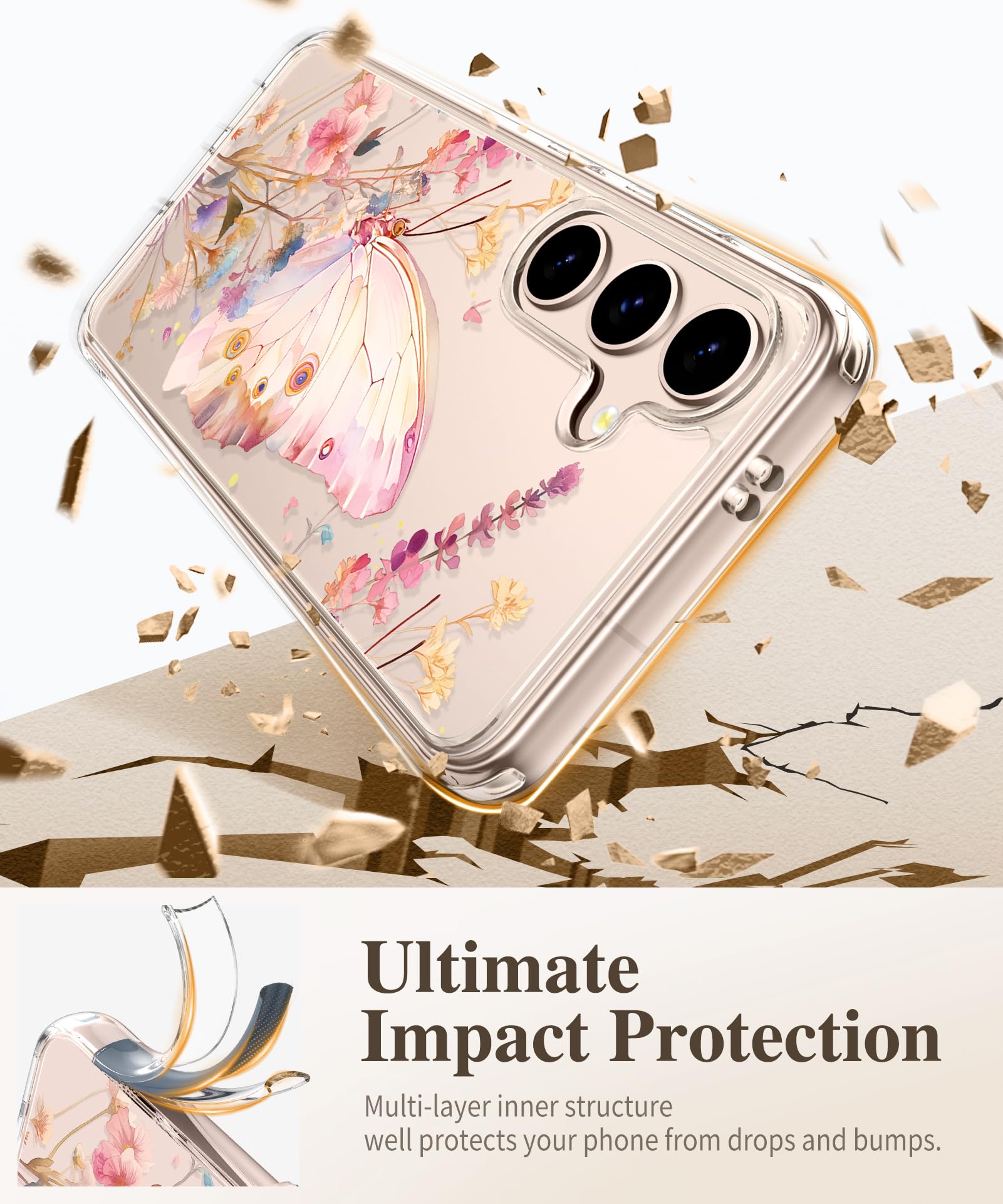 Foto 5 pulgar | Funda De Teléfono Gviewin Para Samsung Galaxy S25 Con Protector De Pantalla - Venta Internacional.