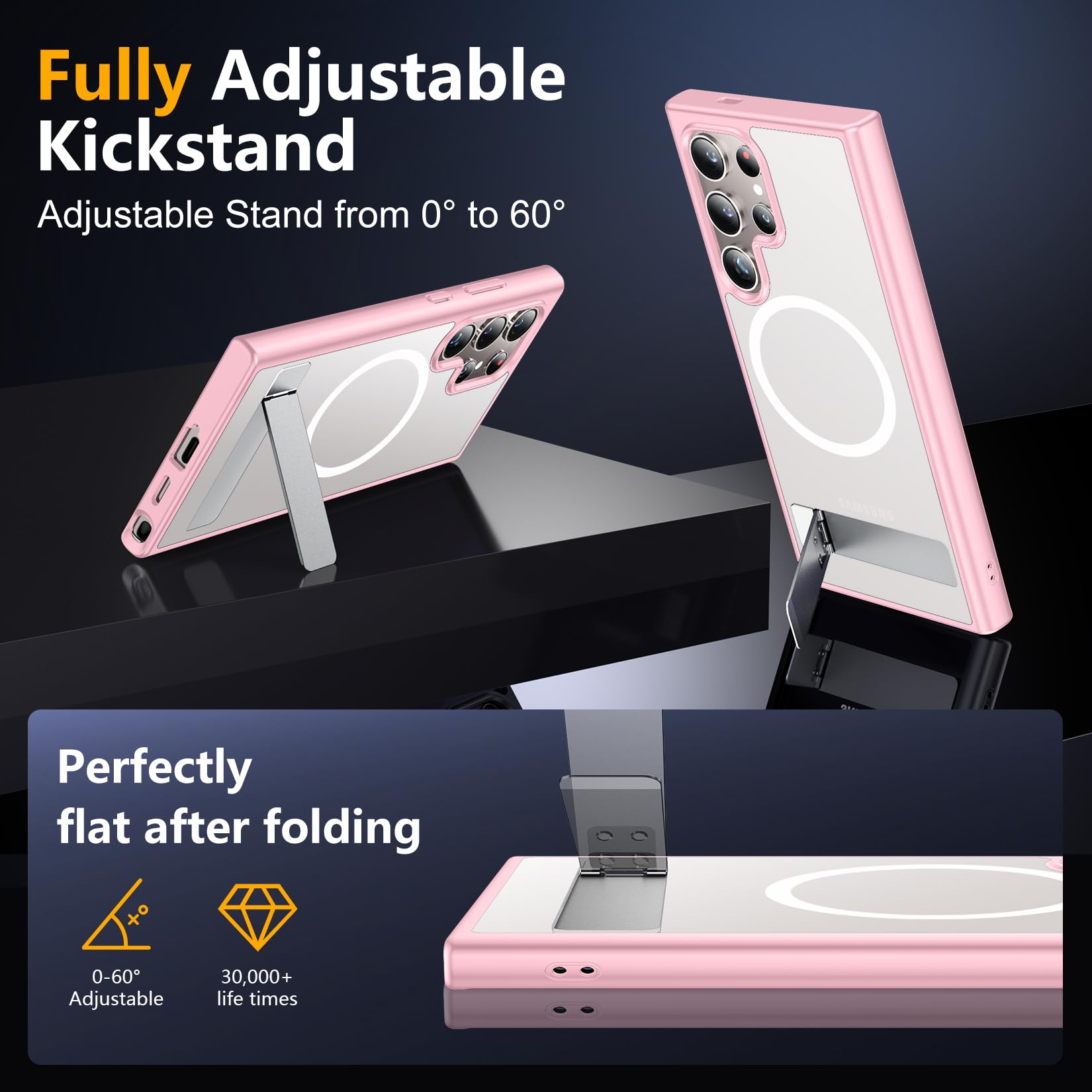 Foto 6 pulgar | Funda Magnética Spidercase Con Soporte Para Samsung Galaxy S24 Ultra - Venta Internacional.