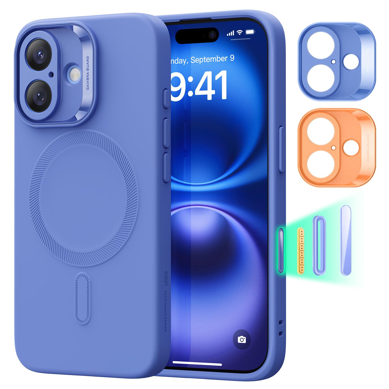 Foto 2 pulgar | Funda De Teléfono Esr Para Iphone 16 Plus Con Magsafe Ultramarine - Venta Internacional.