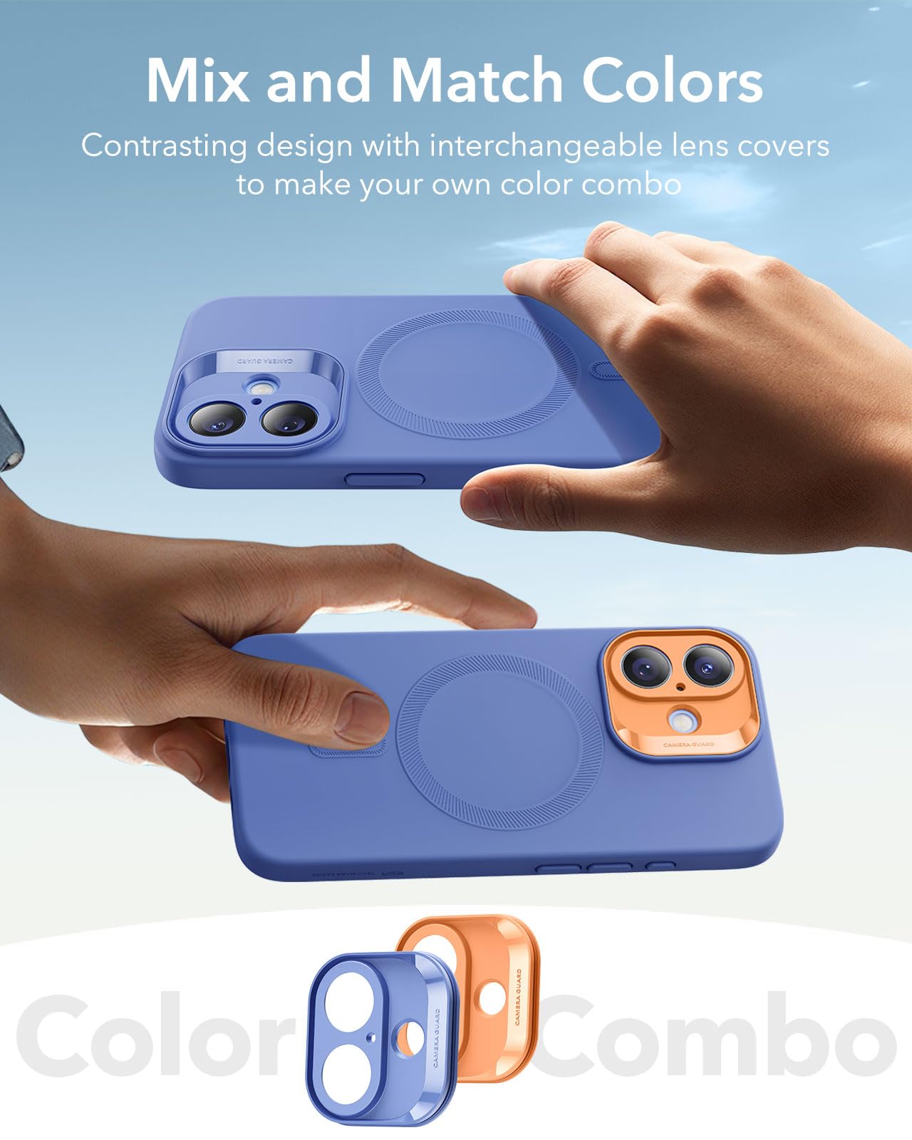 Foto 8 pulgar | Funda De Teléfono Esr Para Iphone 16 Plus Con Magsafe Ultramarine - Venta Internacional.