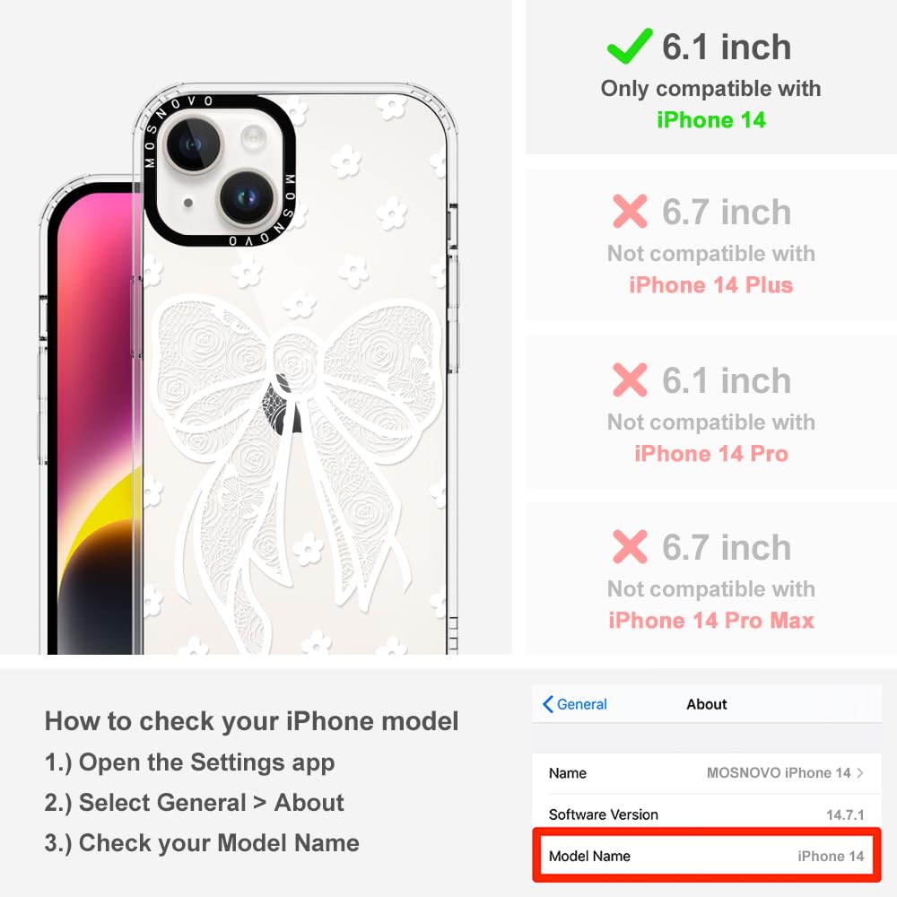 Foto 2 | Funda De Teléfono Mosnovo Para Iphone 14 De 6.1 Pulgadas Buffertech, Tpu Transparente - Venta Internacional.