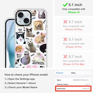 Foto 2 | Funda De Teléfono Mosnovo Para Iphone 15 Buffertech 2m Drop Clear - Venta Internacional.