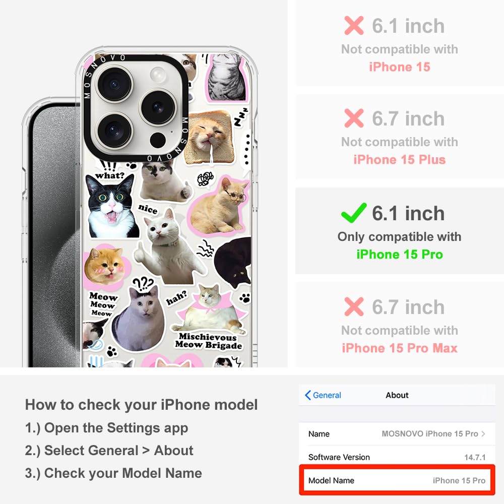 Foto 3 pulgar | Funda De Teléfono Mosnovo Para Iphone 15 Pro Buffertech Clear Tpu - Venta Internacional.