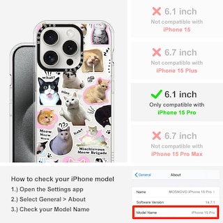 Foto 2 | Funda De Teléfono Mosnovo Para Iphone 15 Pro Buffertech Clear Tpu - Venta Internacional.