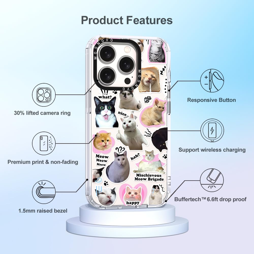 Foto 7 pulgar | Funda De Teléfono Mosnovo Para Iphone 15 Pro Buffertech Clear Tpu - Venta Internacional.