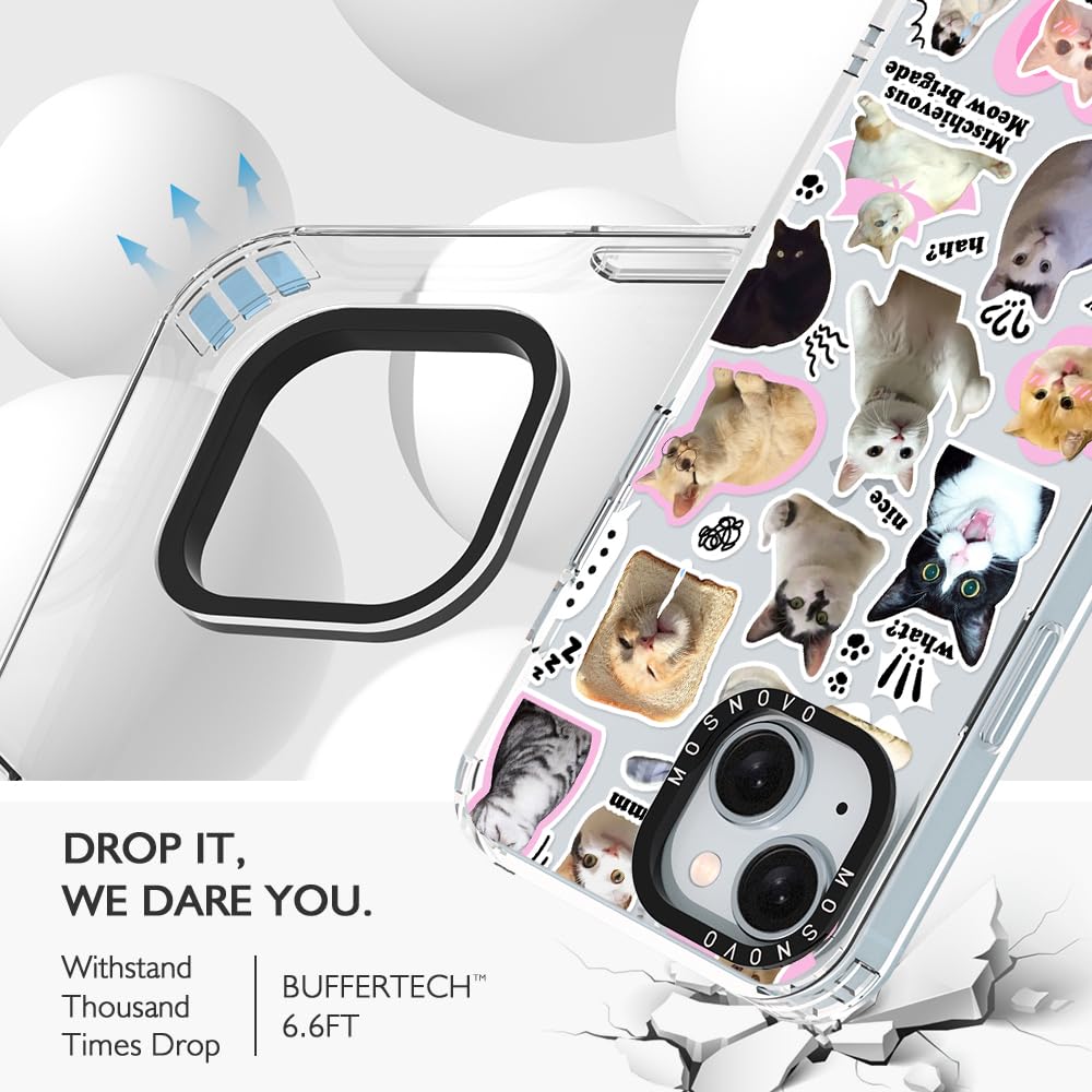 Foto 6 pulgar | Funda De Teléfono Mosnovo Para Iphone 15 Plus Buffertech Clear Tpu - Venta Internacional.