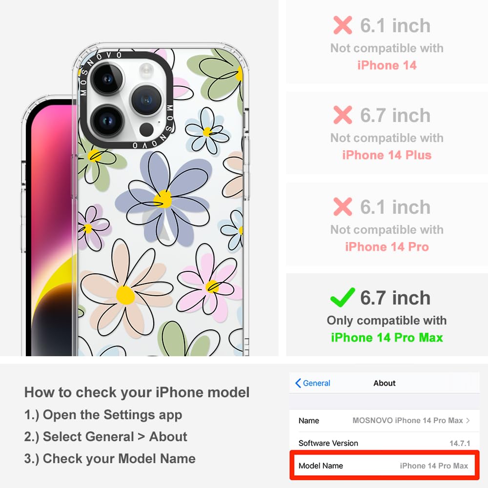 Foto 3 pulgar | Funda De Teléfono Mosnovo Para Iphone 14 Pro Max Buffertech, Tpu Transparente - Venta Internacional.