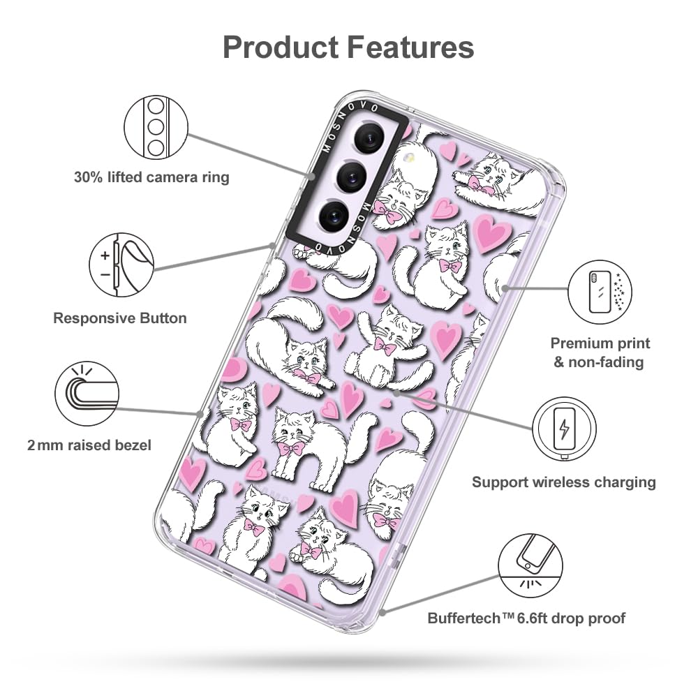 Foto 7 pulgar | Funda De Teléfono Mosnovo Para Samsung Galaxy S21 Fe Kitties Design - Venta Internacional.