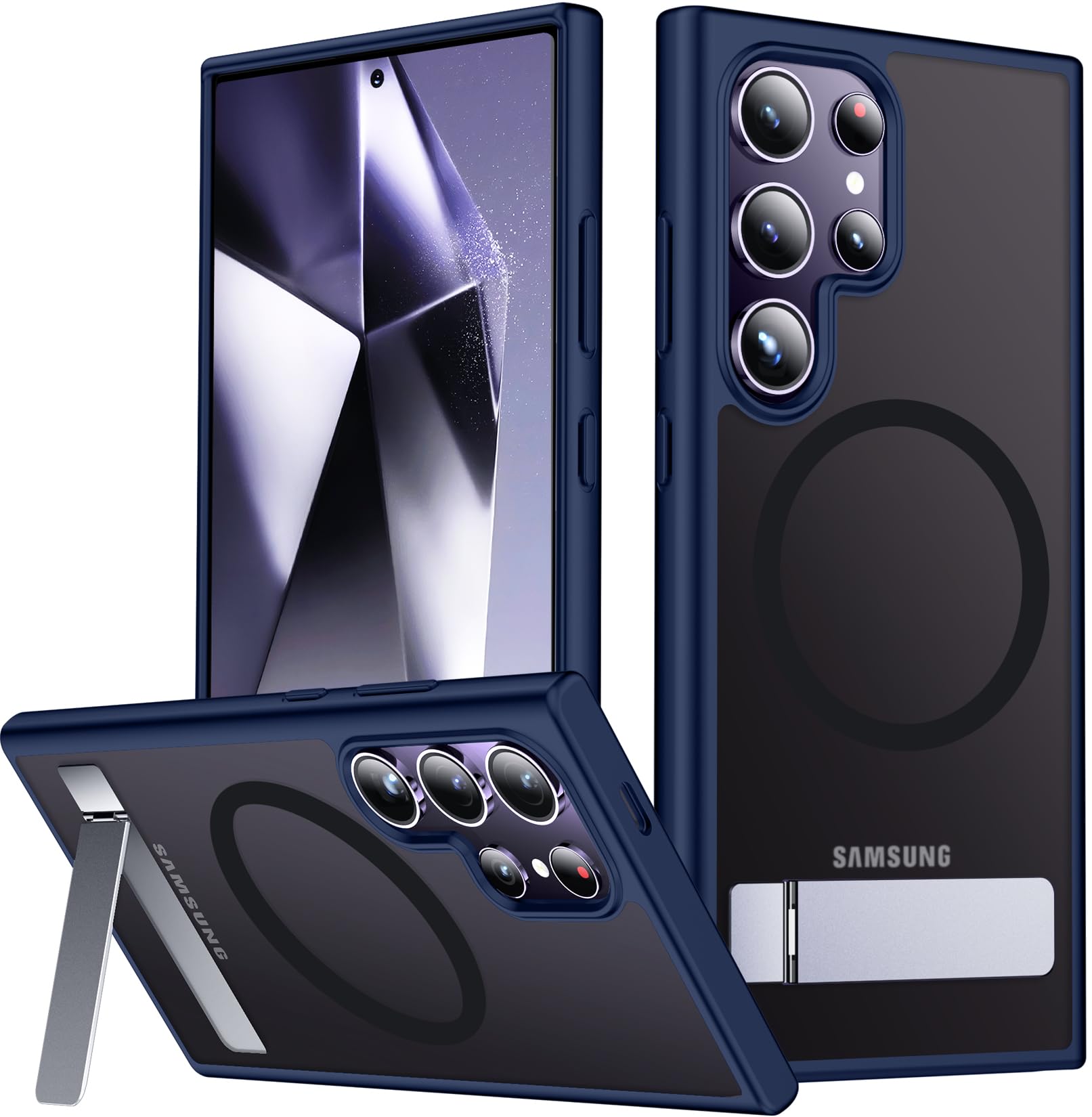 Foto 2 pulgar | Funda Magnética Spidercase Para Samsung Galaxy S24 Ultra Blue - Venta Internacional.