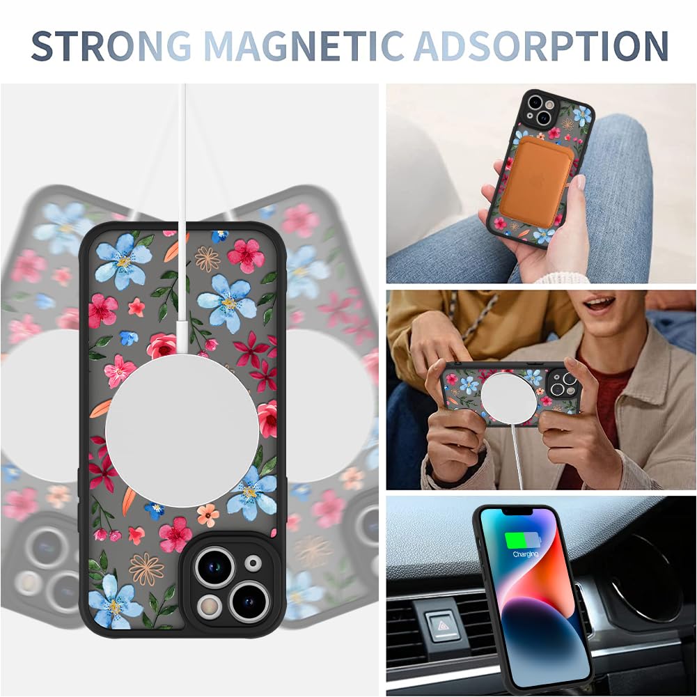 Foto 4 pulgar | Funda Magnética Aigomara Para Iphone 14 Con Magsafe Rosa Y Azul - Venta Internacional.
