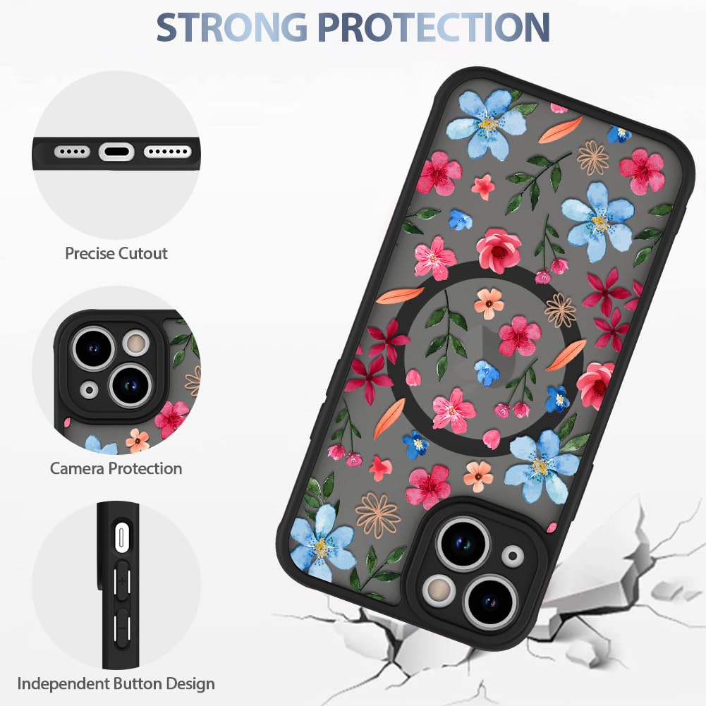 Foto 5 pulgar | Funda Magnética Aigomara Para Iphone 14 Con Magsafe Rosa Y Azul - Venta Internacional.