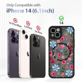 Foto 6 | Funda Magnética Aigomara Para Iphone 14 Con Magsafe Rosa Y Azul - Venta Internacional.