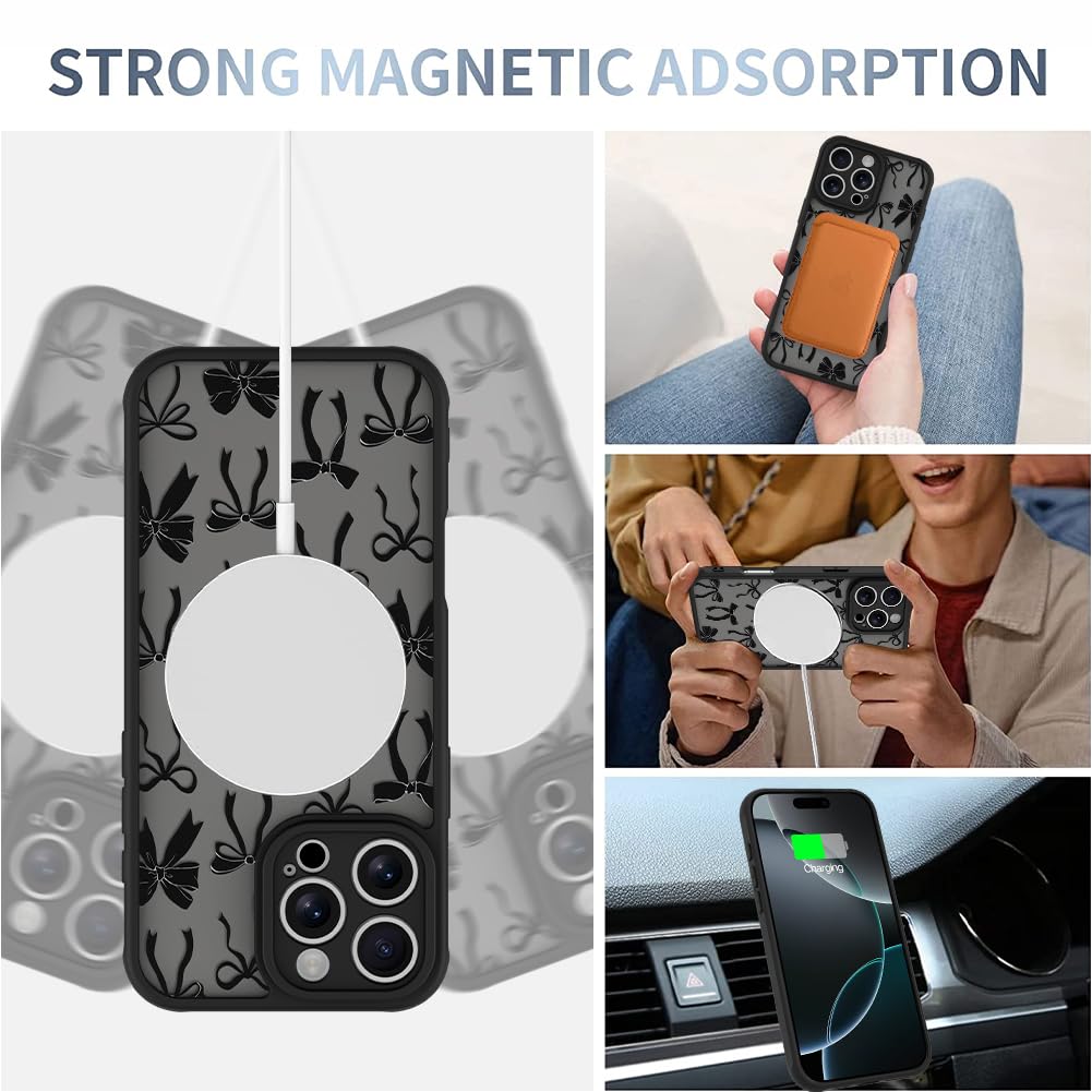 Foto 4 pulgar | Funda De Teléfono Aigomara Para Iphone 16 Pro Max Con Magsafe Black - Venta Internacional.