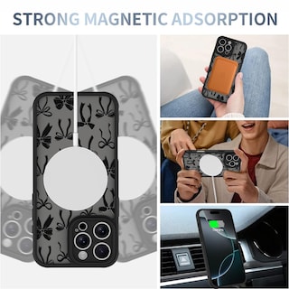 Foto 3 | Funda De Teléfono Aigomara Para Iphone 16 Pro Max Con Magsafe Black - Venta Internacional.