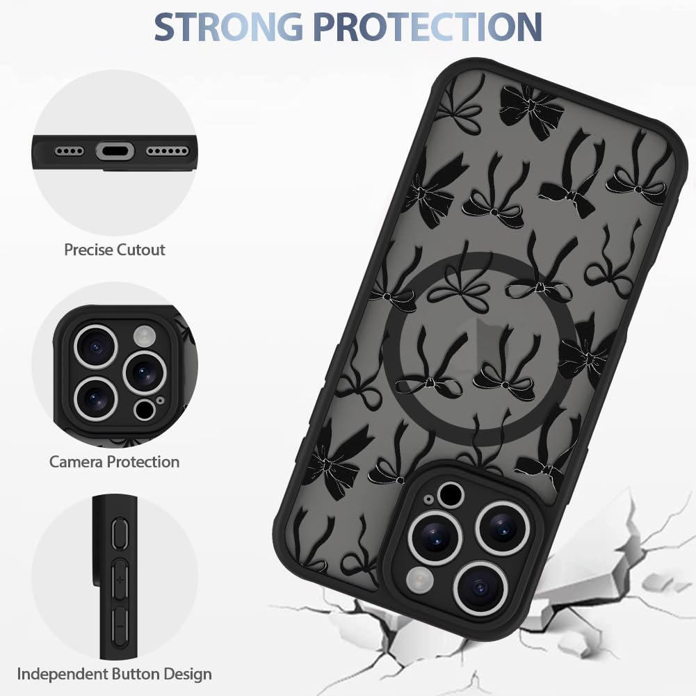 Foto 5 pulgar | Funda De Teléfono Aigomara Para Iphone 16 Pro Max Con Magsafe Black - Venta Internacional.