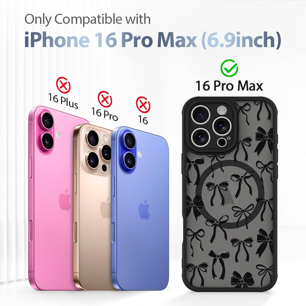 Foto 7 pulgar | Funda De Teléfono Aigomara Para Iphone 16 Pro Max Con Magsafe Black - Venta Internacional.