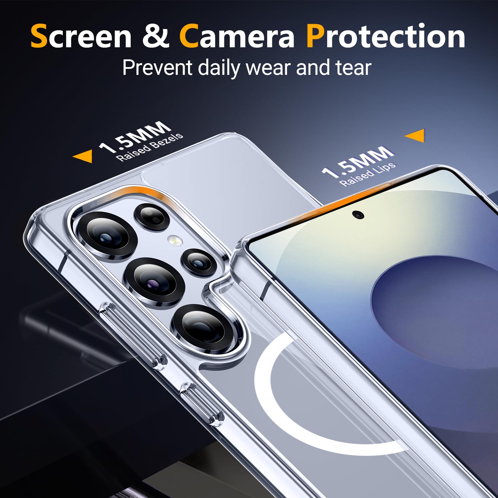 Foto 5 pulgar | Funda Magnética Spidercase Para Samsung Galaxy S25 Ultra Clear - Venta Internacional.
