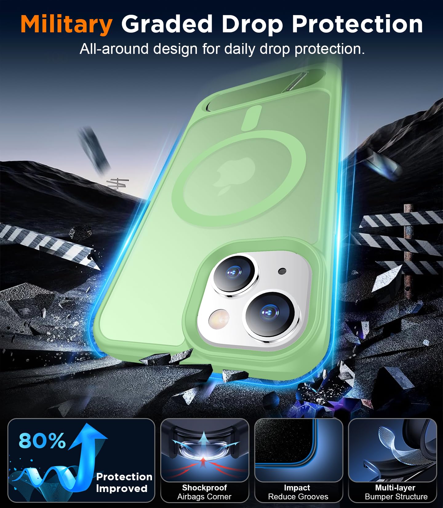 Foto 4 pulgar | Funda Magnética Temdan Compatible Con Iphone 14/13 - Venta Internacional.