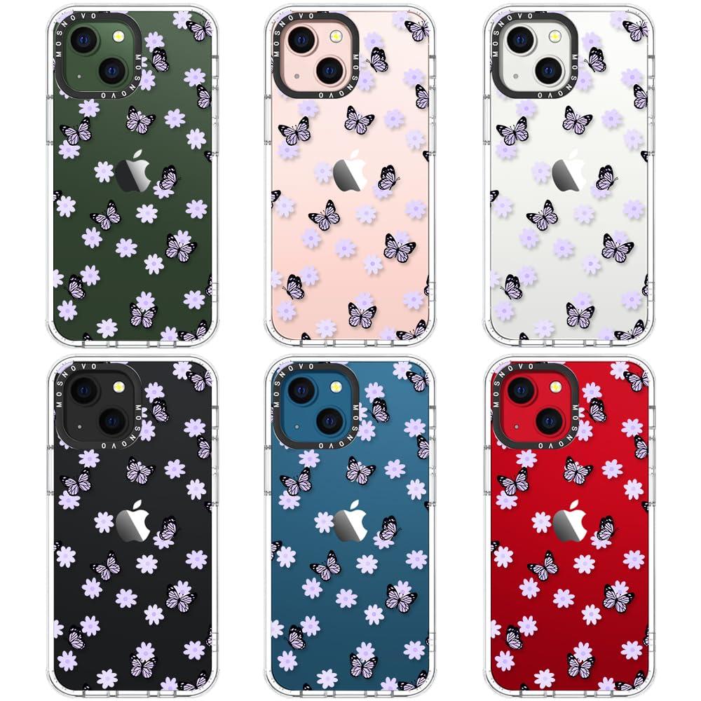 Foto 4 pulgar | Funda De Teléfono Mosnovo Para Iphone 13 Buffertech Lilac Butterfly - Venta Internacional.