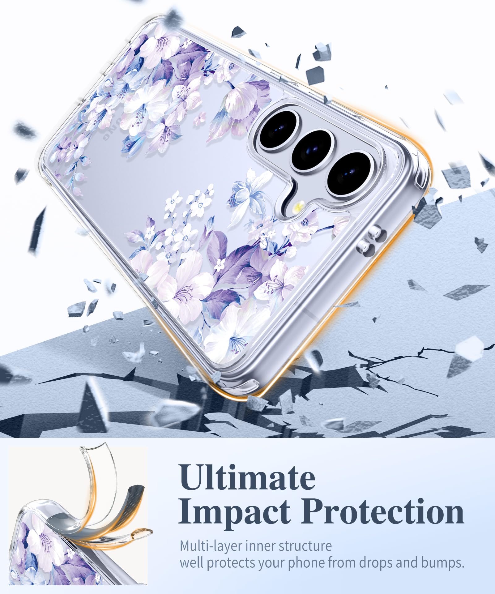 Foto 5 pulgar | Funda De Teléfono Gviewin Para Samsung Galaxy S25 Con Protector De Pantalla - Venta Internacional.
