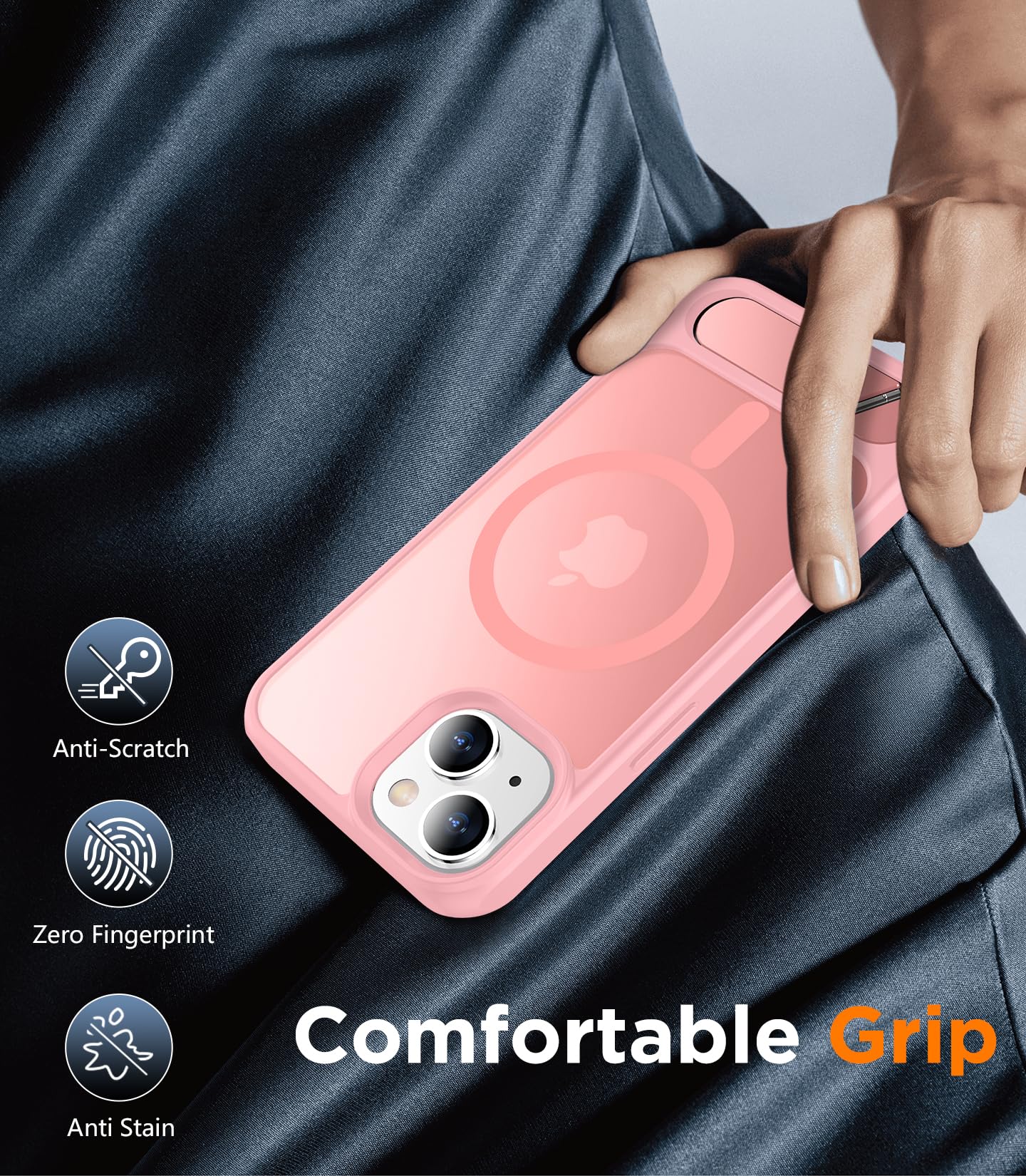 Foto 7 | Funda De Teléfono Temdan Magnetic Compatible Con Iphone 15 6.1 - Venta Internacional.