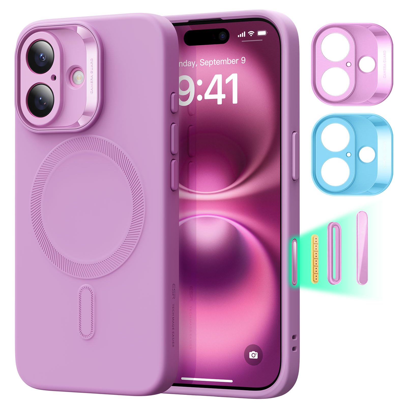 Foto 1 | Funda Esr Para Iphone 16 Plus Con Silicona Rosa Magsafe - Venta Internacional.