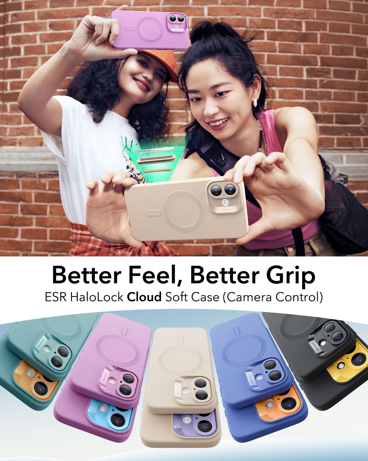 Foto 3 | Funda Esr Para Iphone 16 Plus Con Silicona Rosa Magsafe - Venta Internacional.