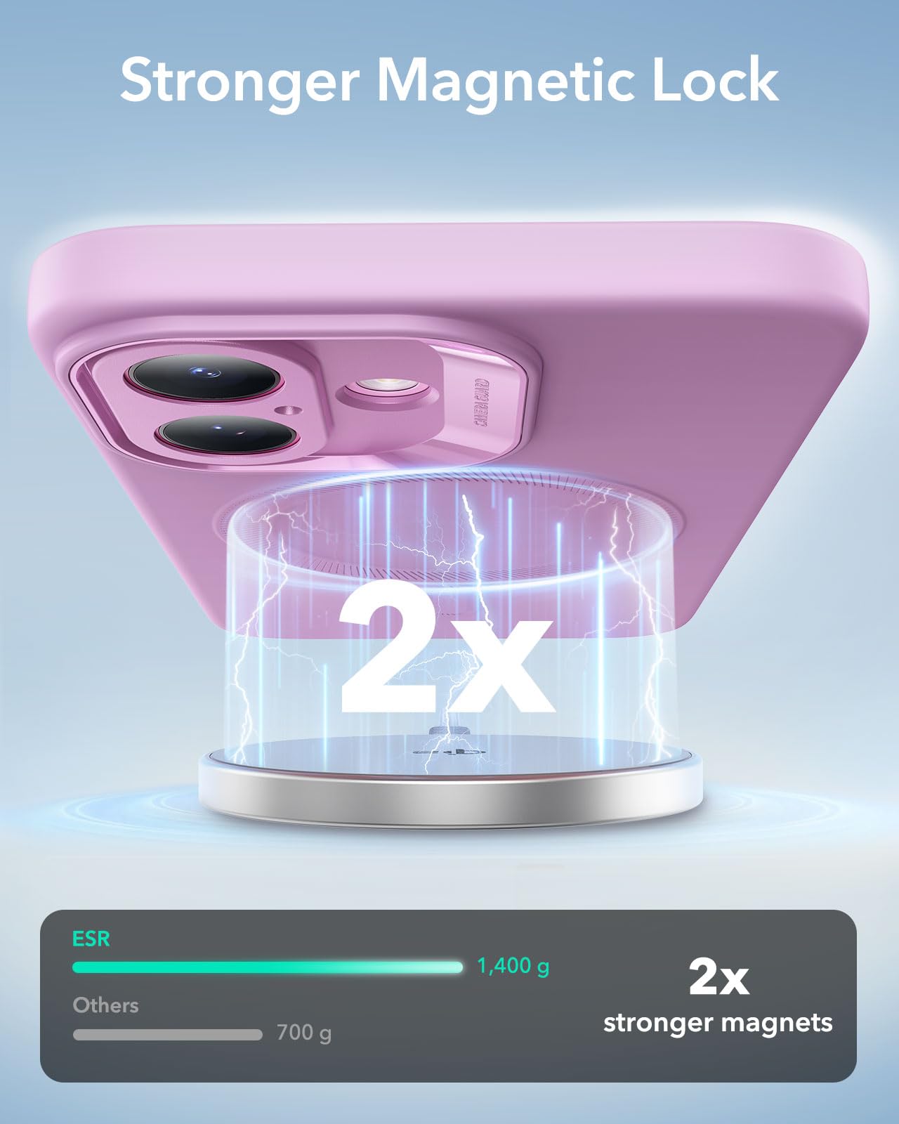 Foto 5 | Funda Esr Para Iphone 16 Plus Con Silicona Rosa Magsafe - Venta Internacional.