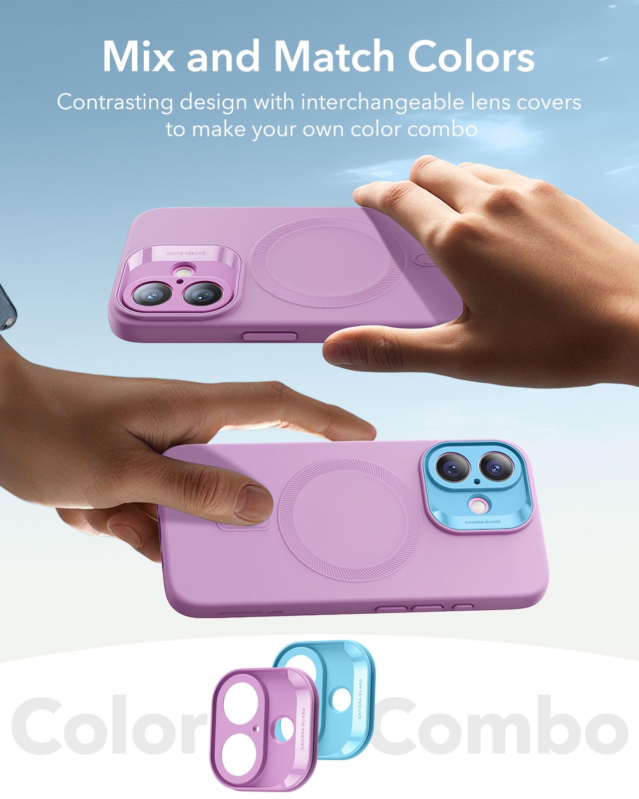 Foto 8 pulgar | Funda Esr Para Iphone 16 Plus Con Silicona Rosa Magsafe - Venta Internacional.