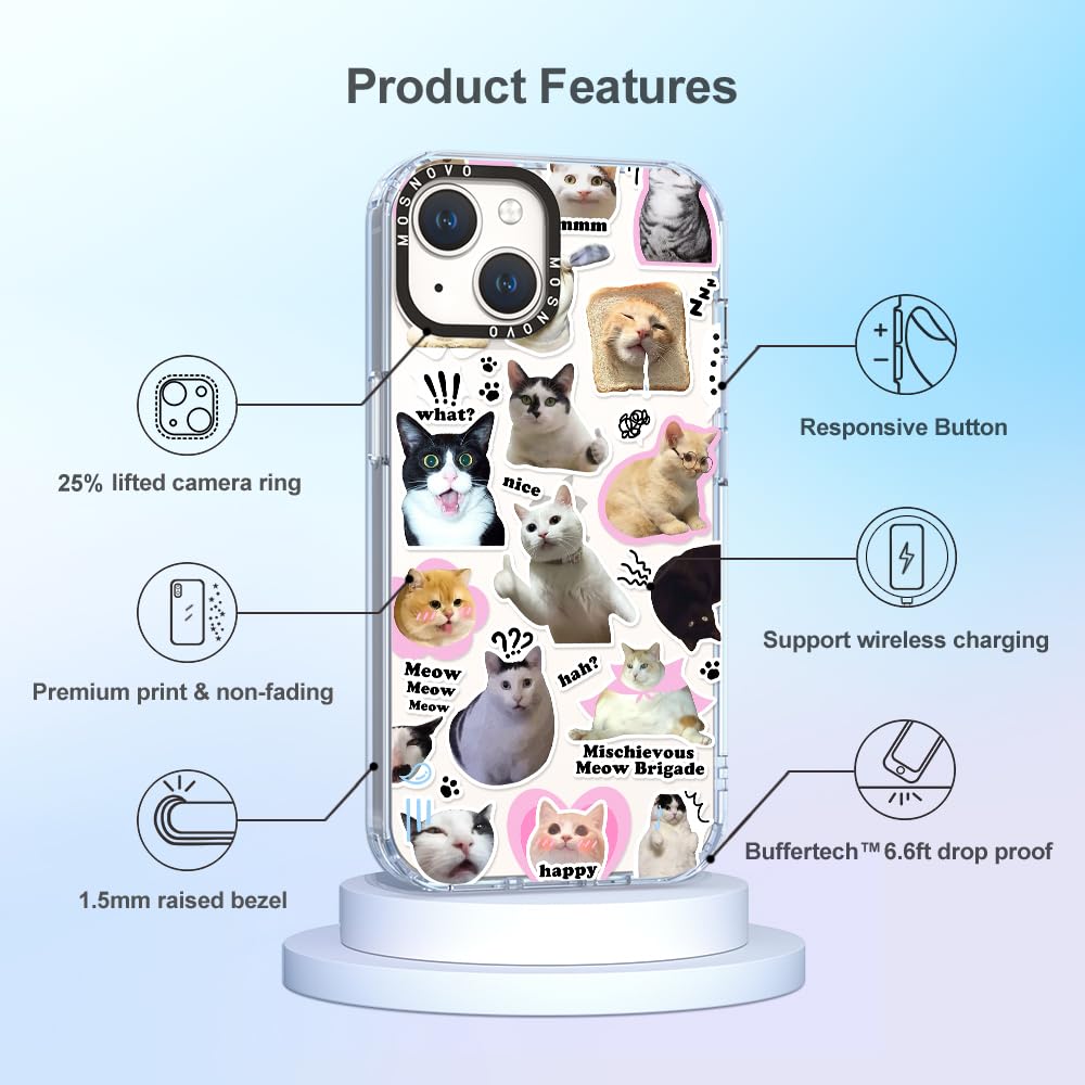 Foto 7 pulgar | Funda De Teléfono Mosnovo Para Iphone 14 Buffertech 2m Drop Clear - Venta Internacional.