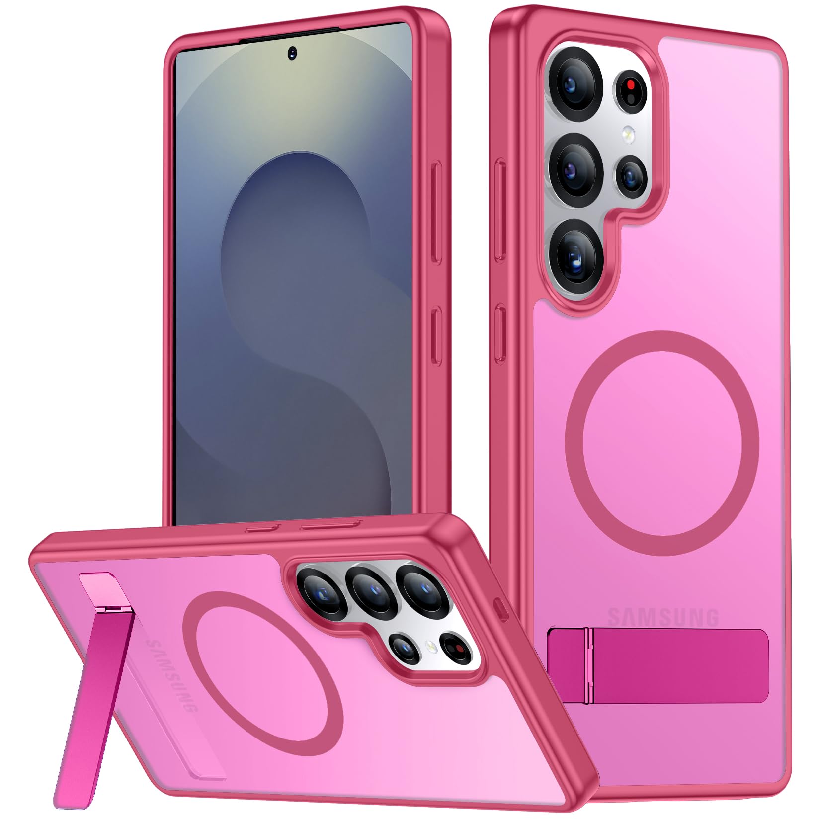 Foto 2 pulgar | Funda Magnética Spidercase Para Samsung Galaxy S25 Ultra Rose Red - Venta Internacional.