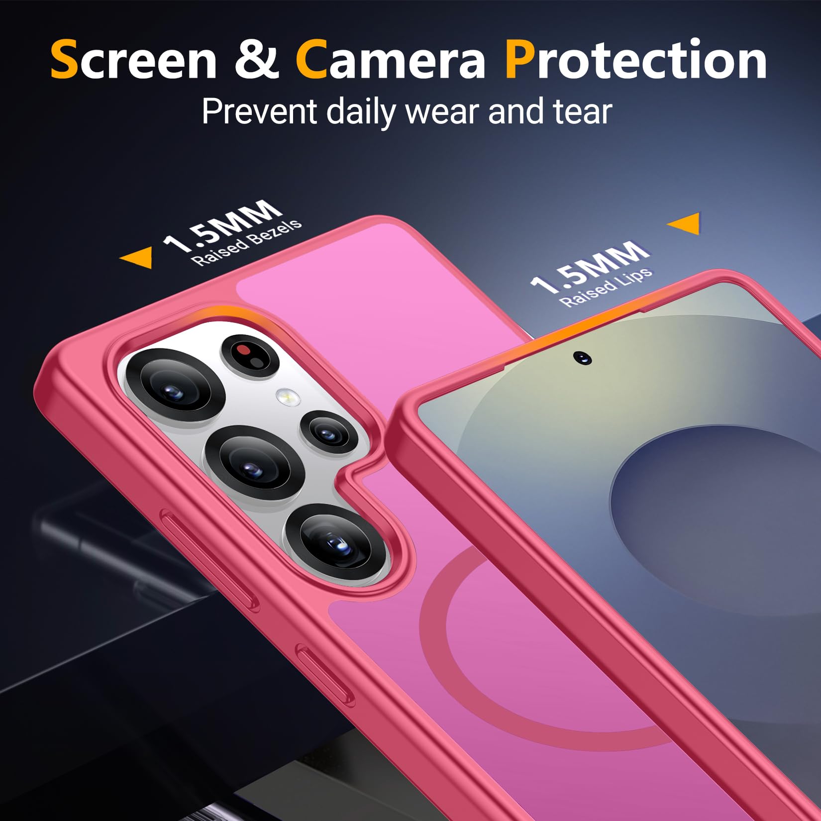 Foto 5 pulgar | Funda Magnética Spidercase Para Samsung Galaxy S25 Ultra Rose Red - Venta Internacional.
