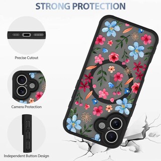 Foto 4 | Funda Magnética Aigomara Para Iphone 16 Con Magsafe Rosa Y Azul - Venta Internacional.